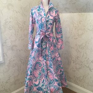 COPY - Lilly Pulitzer Mira Midi Stretch Shirtdress Size 6